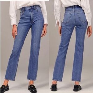 Abercrombie & Fitch The Ankle Straight‎ Ultra High Rise Jean Curve Love 00/24 S